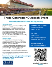 Pimlico Racing Facility Outreach Flyer - GMP 3