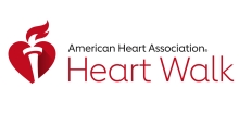 American Heart Association Heart Walk logo featuring a red heart and torch symbol