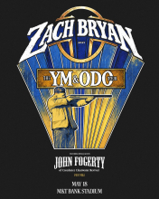 Zach Bryan is coming to Baltimore at M&T Bank Stadium on May 18 with special guests John Fogerty of Creedence Clearwater Revival and Fey Fili.